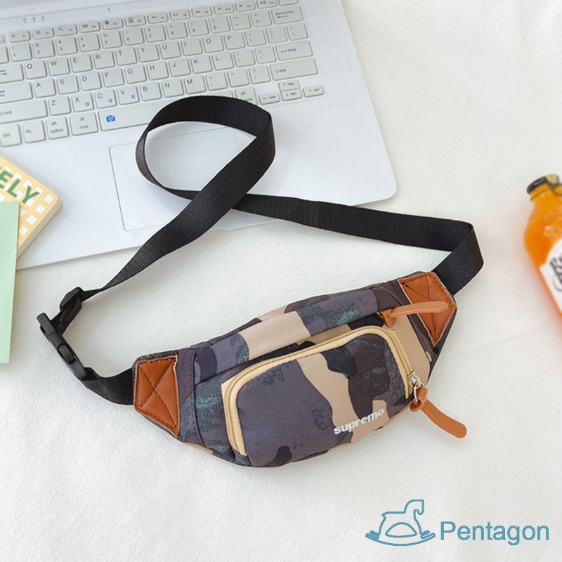 Túi Đeo Chéo Siêu Nhẹ In Họa Tiết Rằn Ri Phong Cách Hàn Quốc Cho Bé