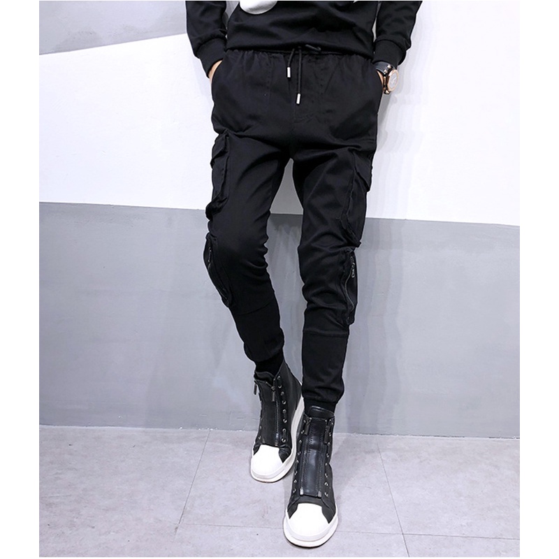 Mẫu mới quần jogger thể thao nam sozo phối túi hộp dây cá tính jogger nam 9000027c2