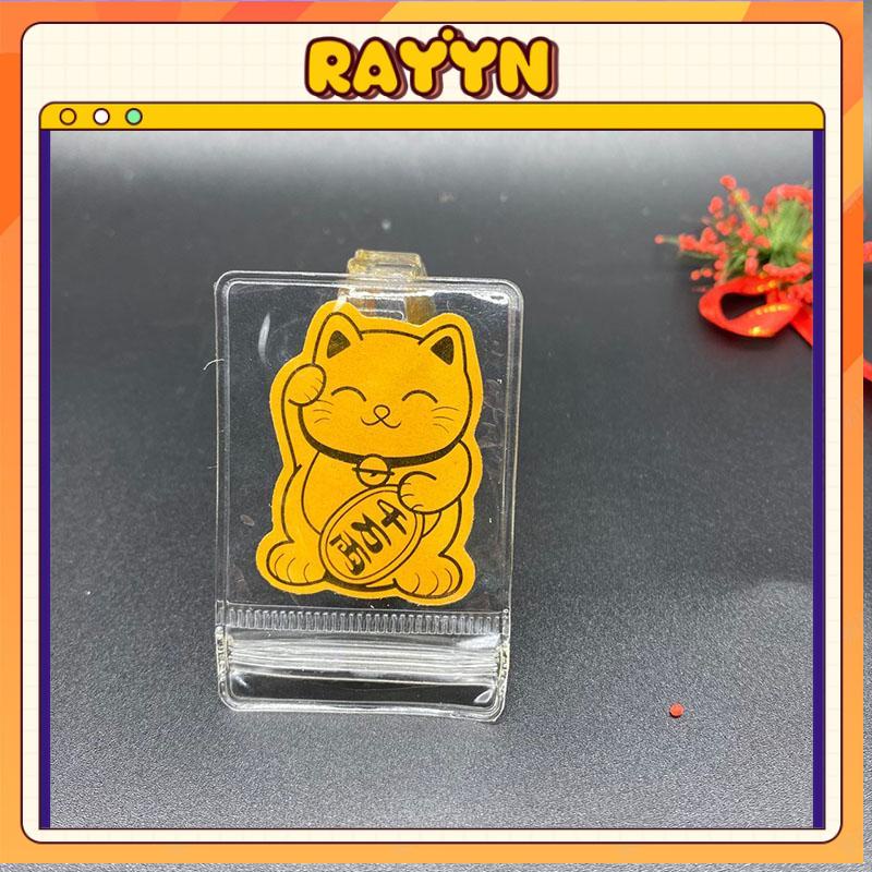 Nhãn dán điện thoại di động năm mới mèo hổ dán hoa văn hai mặt-RA