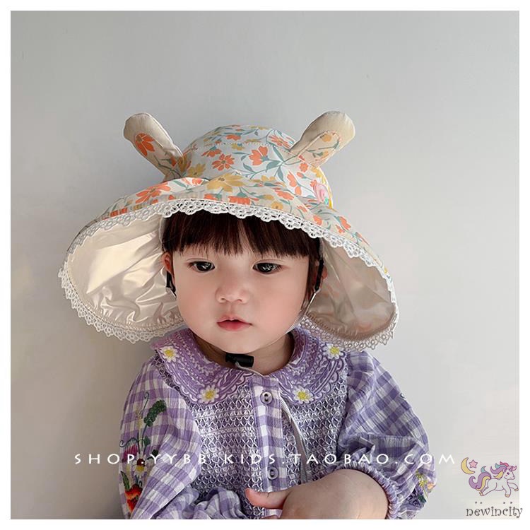 Mũ Lưỡi Trai Hở Chóp Vành Rộng Chống Nắng Thời Trang Mùa Hè Hàn Quốc Cho Bé Gái