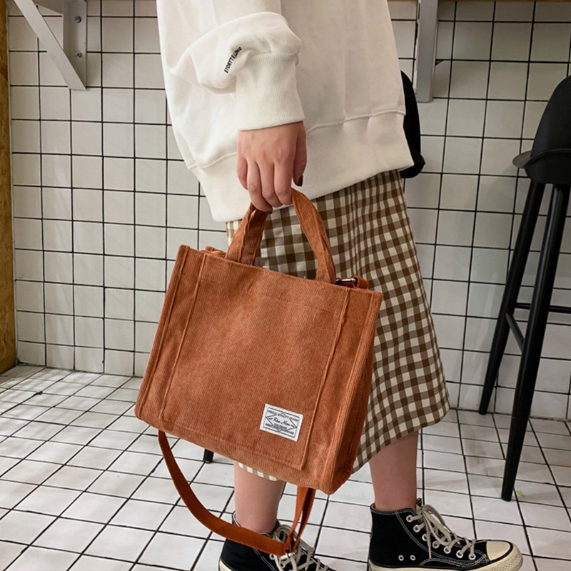 Túi Xách Nữ Vải Canvas Kiểu Dáng Retro Thời Trang Cá Tính