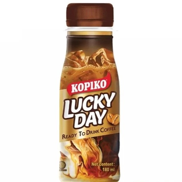 THỨC UỐNG CÀ PHÊ SỮA KOPIKO LUCKY DAY CHAI 180ML