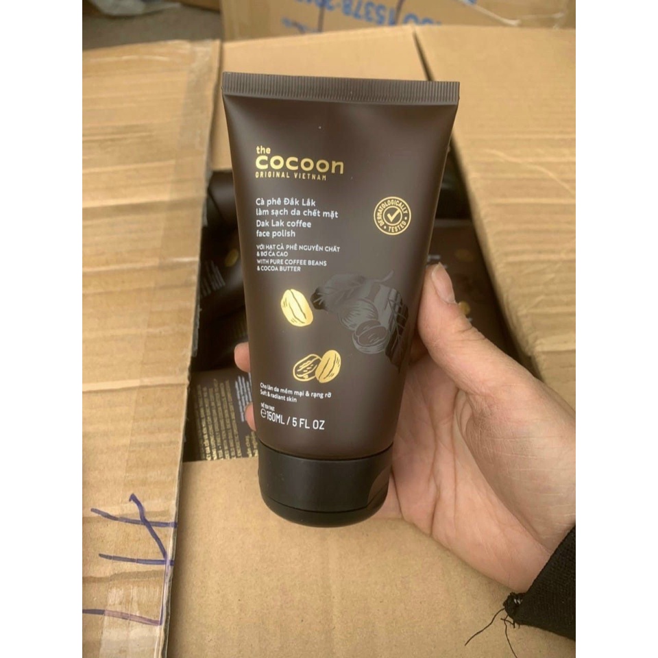 Tẩy tế bào chết Cafe Cocoon tuýp siêu đẹp nè 150ml