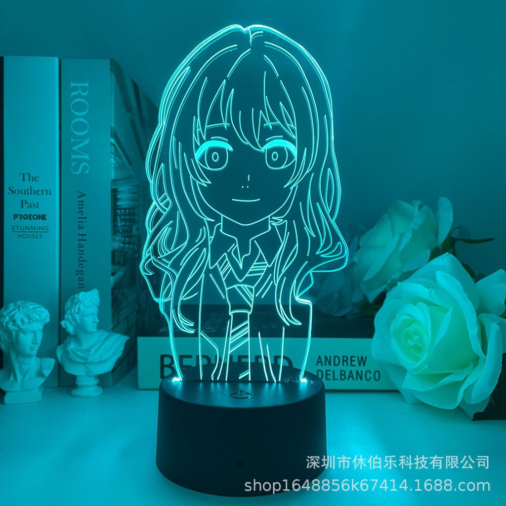 Đèn Ngủ 3D Hình Nhân Vật Miyazono Kaori Trong Phim Hoạt Hình Your Lie in April