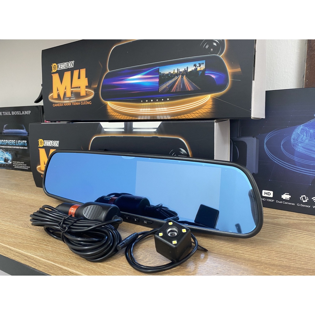 Camera hành trình ô tô  dạng gương chiếu hậu M5 hỗ trợ quay trước sau -Hàng Chính Hãng | BigBuy360 - bigbuy360.vn