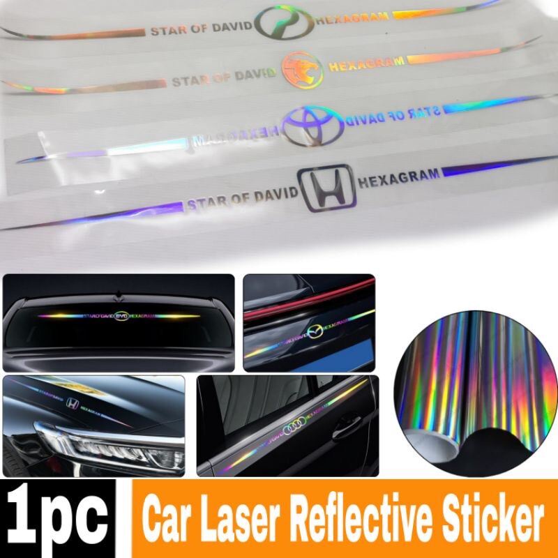 Tem dán trang trí xe hơi phản quang chống nước. Decal ,Tem Laser, sport, baby, open trang trí xe hơi