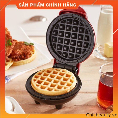 [Tặng cọ dầu] Máy làm bánh kẹp Waffle Dash Mini