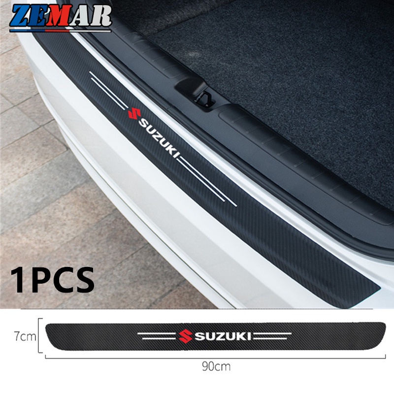 SUZUKI 1 Miếng Dán Sợi Carbon Bảo Vệ Cốp Xe Hơi Chống Trầy Cho ERTIGA Giật Gân Swift XL7 SX4 Jimny Vitara Katana