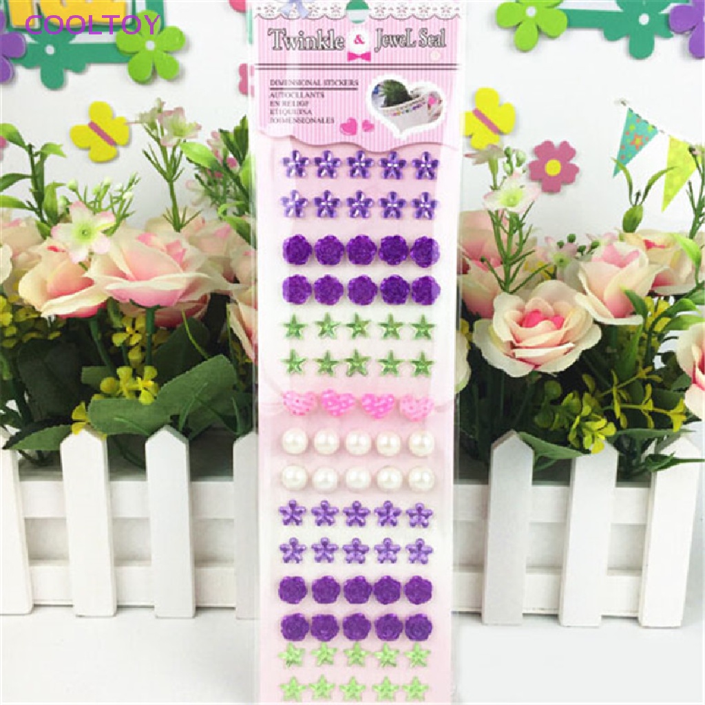 Cooltoy Dải Đá Kim Cương Pha Lê Lấp Lánh Tự Dính Trang Sức Bán Chạy