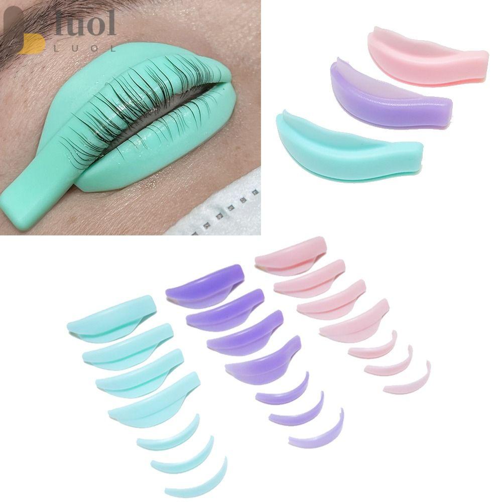 Set 7 Cặp Đệm Silicone Hỗ Trợ Nối Mi Tạo Hiệu Ứng Trang Điểm 3D