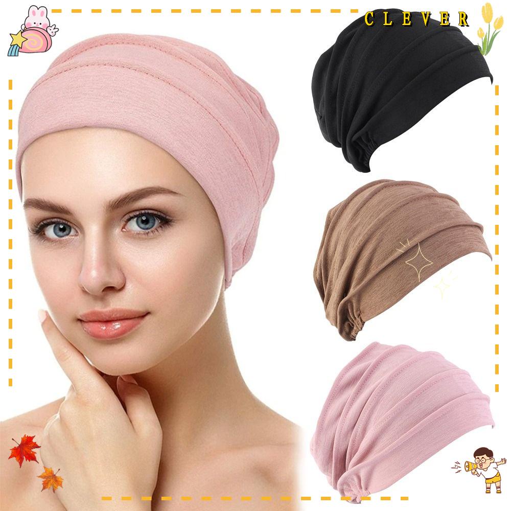 Mũ Trùm Đầu Chất Liệu Cotton Mềm Mại Co Giãn Thời Trang Cho Nữ