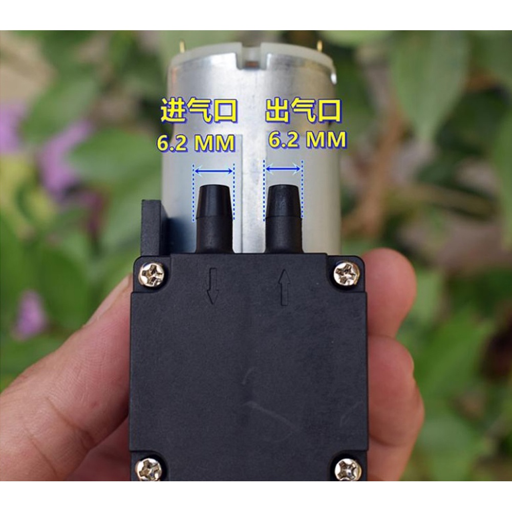 Máy Bơm Chân Không Mini DC 12V 10.5L / M - 80KPa Áp Suất Cao