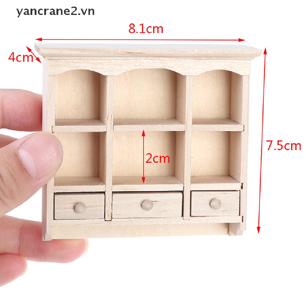 Mô Hình Tủ Quần Áo Búp Bê Tỉ Lệ 1 / 12 {YAN2} 1 / 12