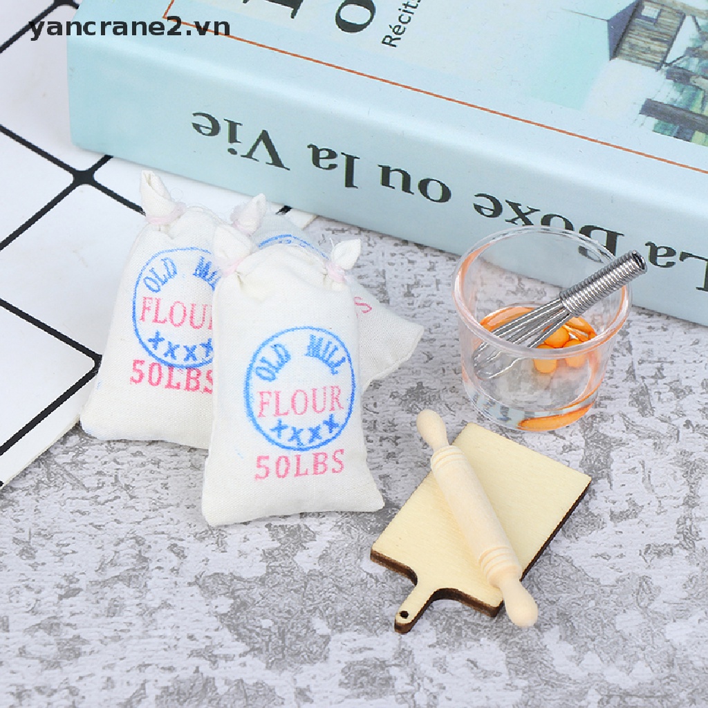 Mô Hình Túi Đựng Muối Và Trứng Tỉ Lệ 1: 12 Trang Trí Nhà Búp Bê {yancrane2.vn}