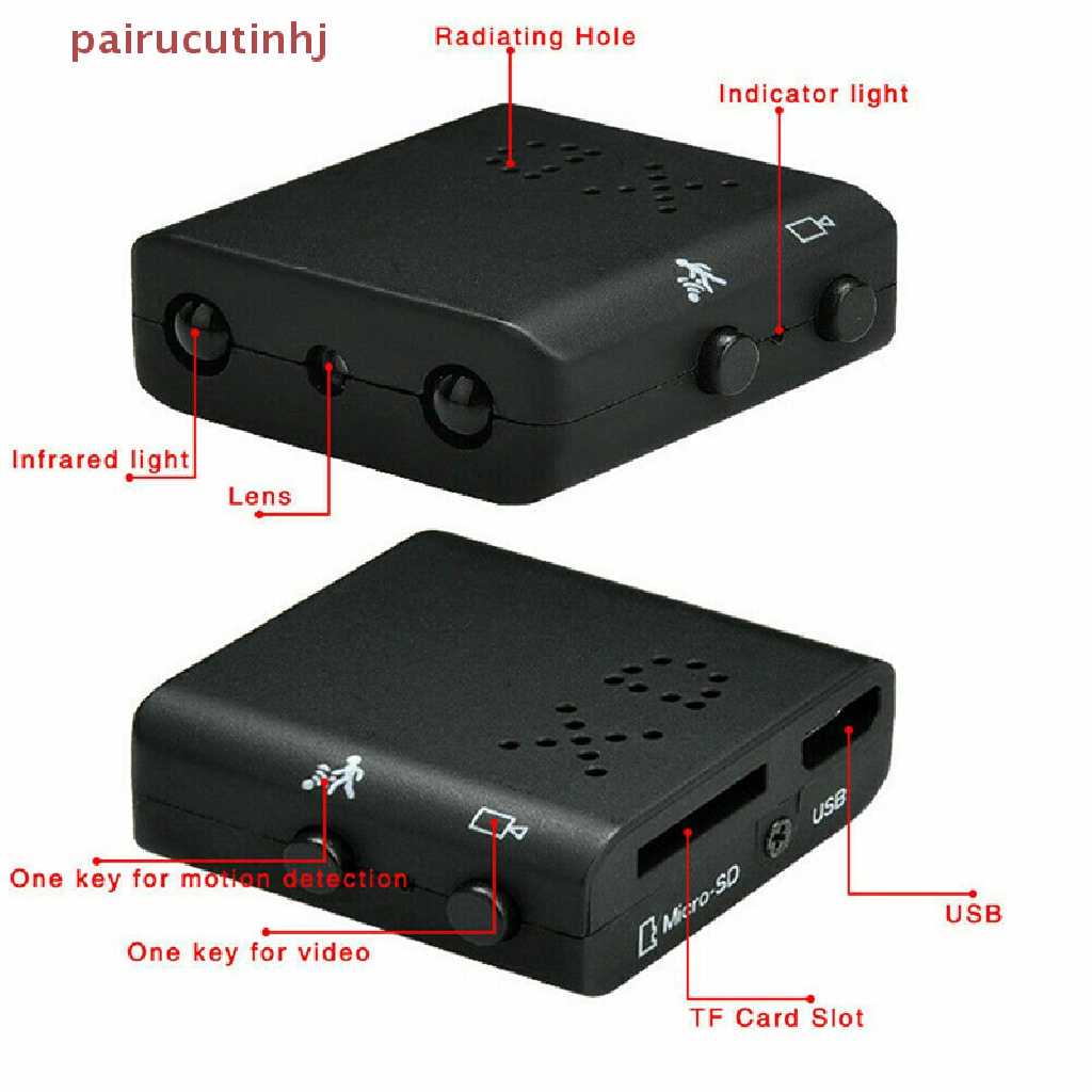 Máy Quay Ẩn Mini Không Dây Wifi IP HD 1080P DVR Tầm Nhìn Ban Đêm