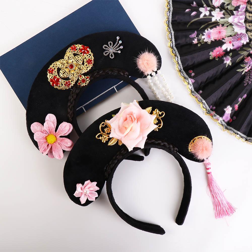 USNOW Trâm Cài Tóc Đính Nơ Tua Rua Phong Cách Trung Hoa Cổ Điển