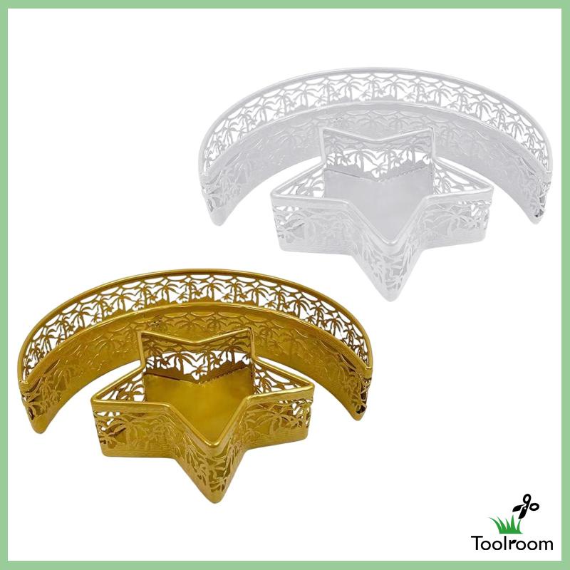 Set 2 Khay Sắt Trưng Bày Bánh Mì / Món Tráng Miệng Kiểu Ramadan