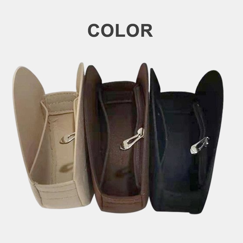 Evertoner Túi Vải Nỉ Tròn mini Đựng Đồ Trang Điểm Đeo Vai Sắp Xếp Gọn Gàng Cho GG Ophidia