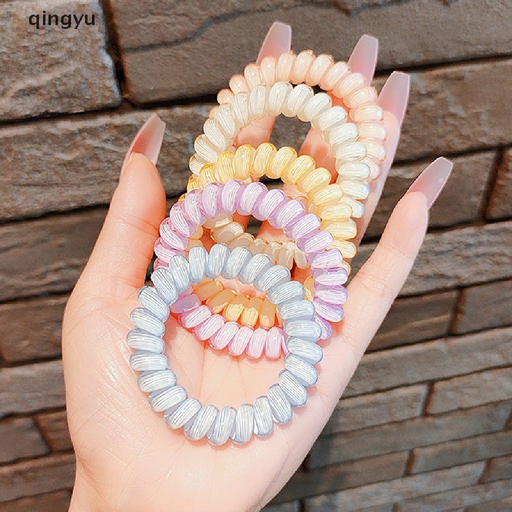 Dây Buộc Tóc Màu Thạch Trong Suốt Phong Cách Hàn Quốc Cho Nữ