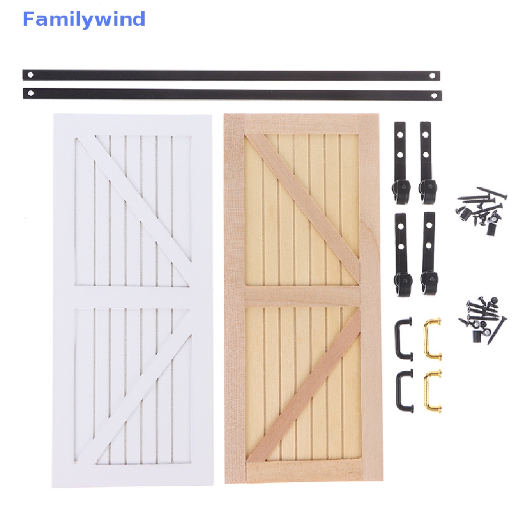 1 Set Mô Hình Cửa Trượt Trang Trí Nhà Búp Bê Tỉ Lệ 1: 12