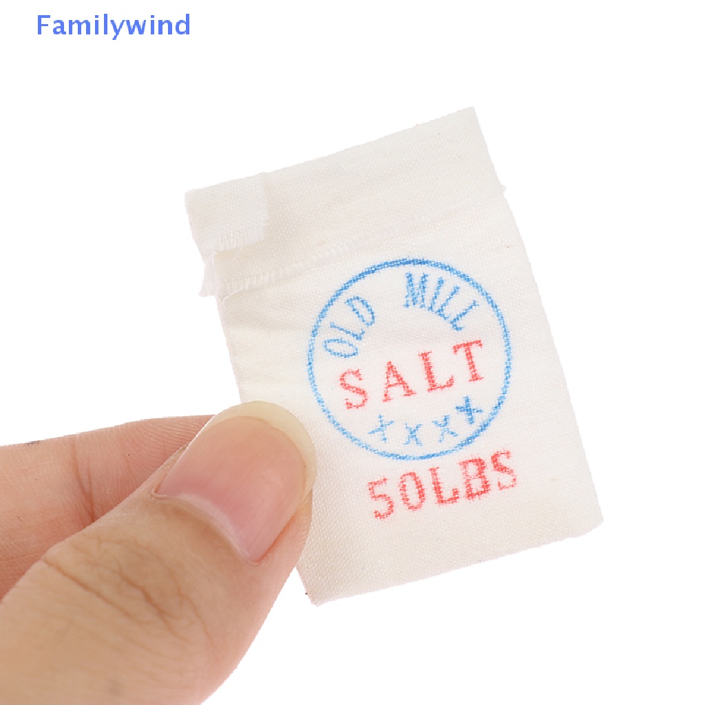 Set 3 Túi Rỗng Đựng Đường / Muối Bột 1: 12 Trang Trí Nhà Búp Bê