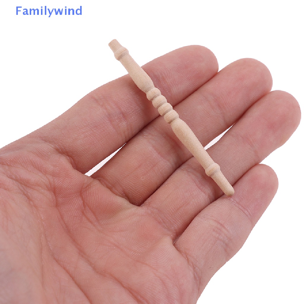 Set 12 Mô Hình Cầu Thang Bằng Gỗ Tỉ Lệ 1: 12 Trang Trí Nhà Búp Bê