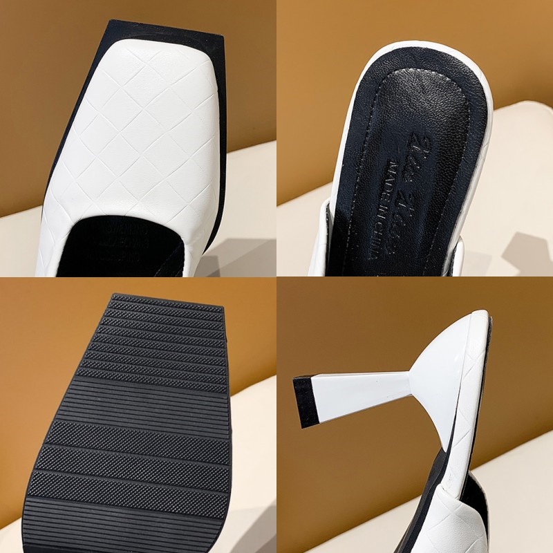 Dép Cao Gót Mũi Vuông