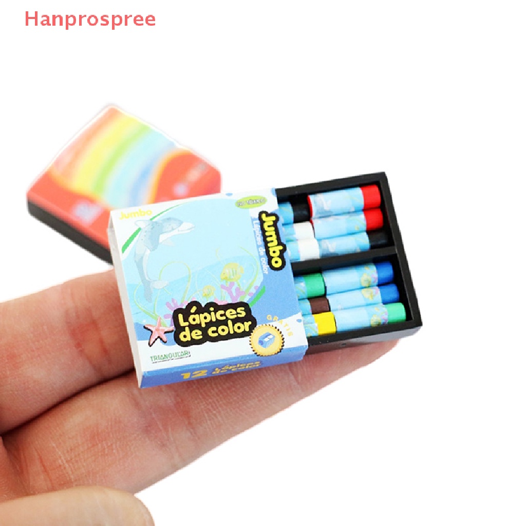 1 Set Hộp Bút Chì Màu 1: 12 Dùng Trang Trí Nhà Búp Bê