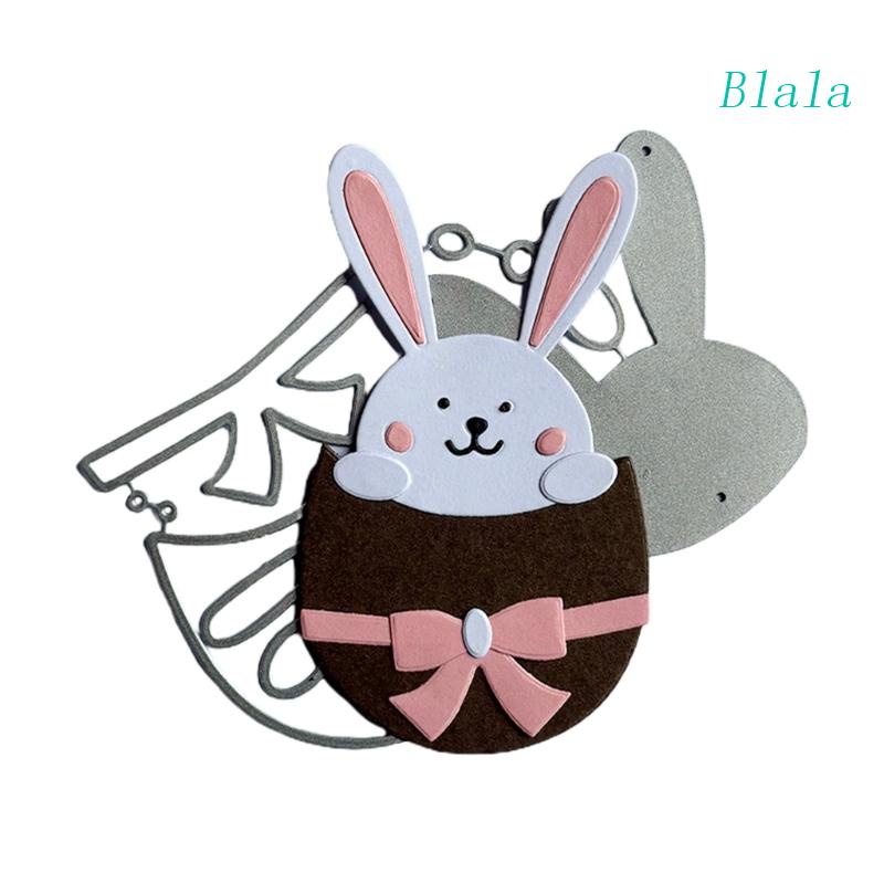 Khuôn Cắt Giấy Kim Loại Hình Thỏ Phục Sinh Xinh Xắn