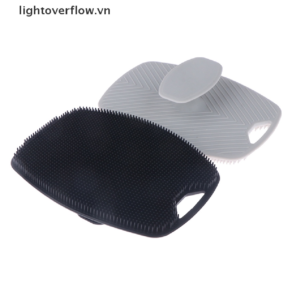 1 Bàn Chải Tắm Chà Nhẹ Nhàng Tẩy Tế Bào Chết Bằng Silicon