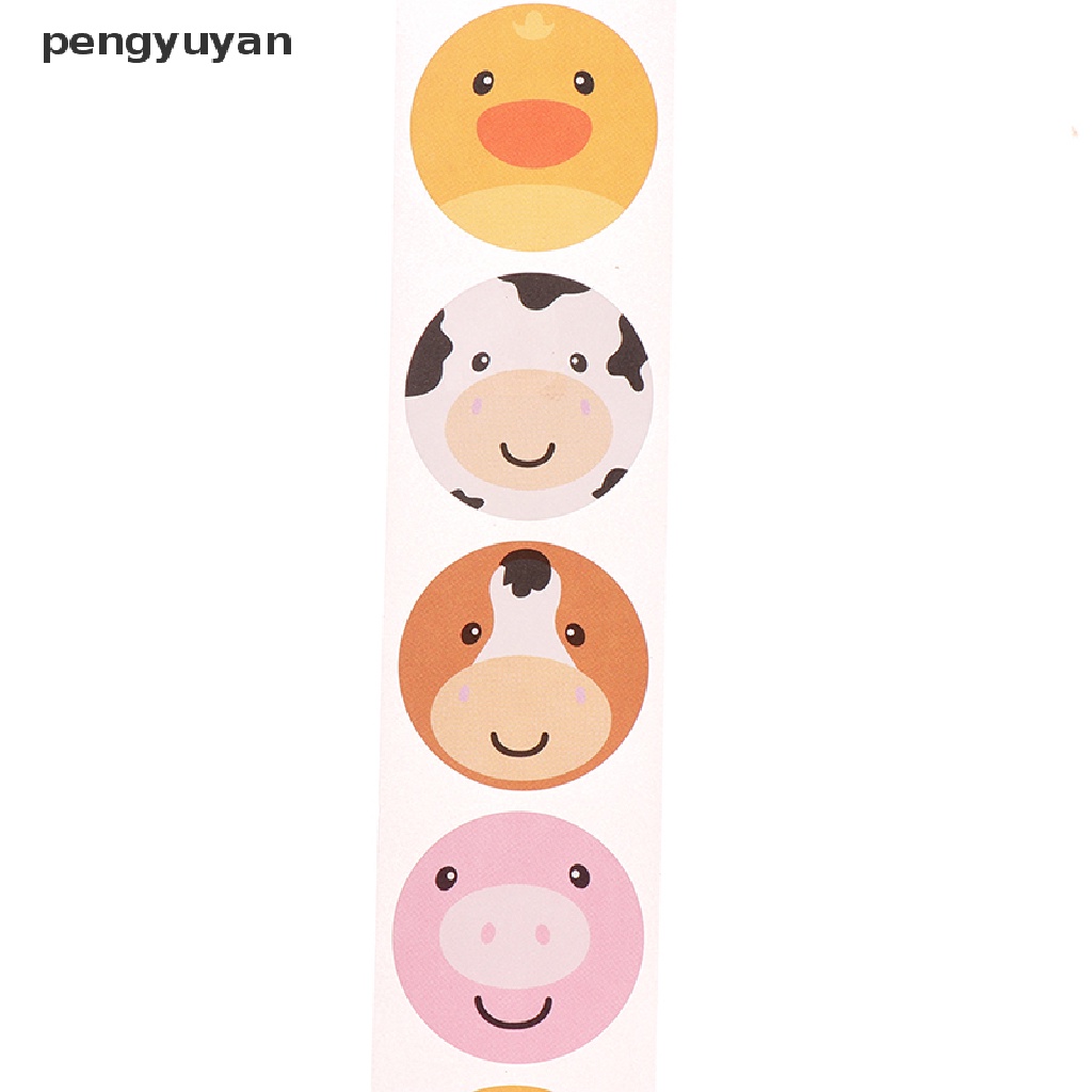 [pengyuyan] 500 Nhãn Dán Đồ Chơi Giáo Viên Hình Động Vật Hoạt Hình Cho Bé [Mới]