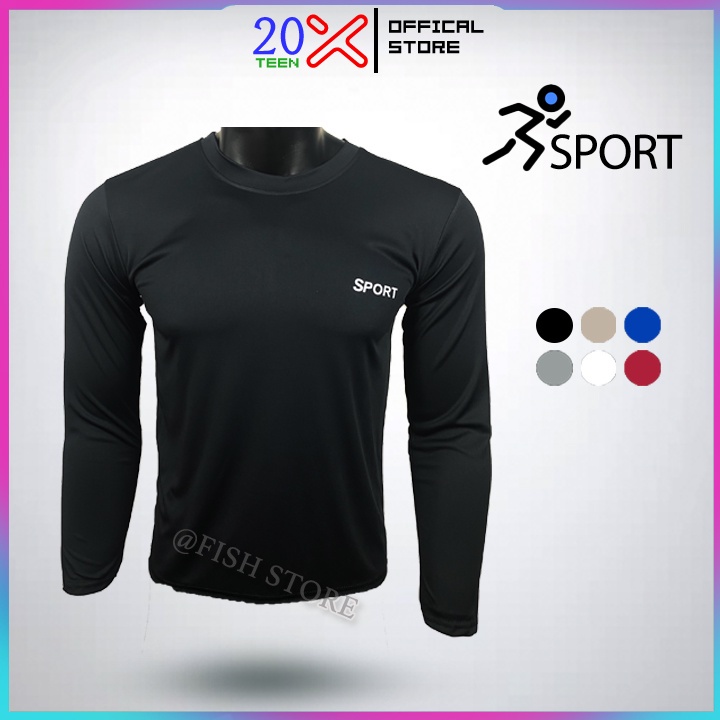 Áo thun nam tay dài giữ nhiệt co giãn 4 chiều ôm body cao cấp đẹp 20X87H