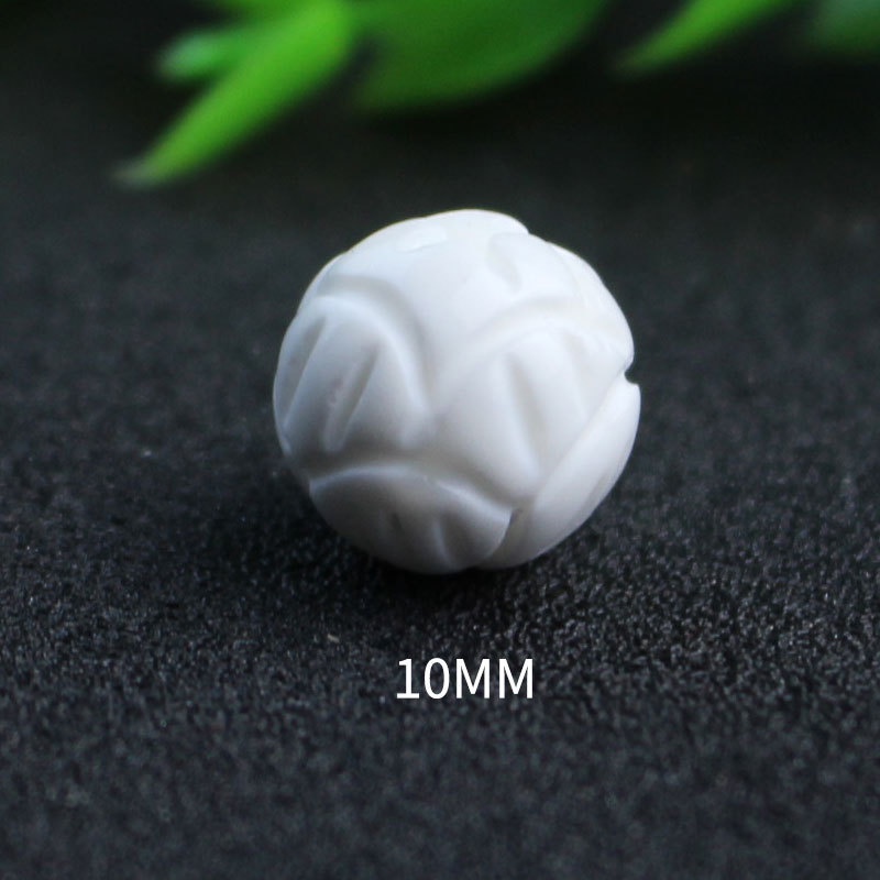 Chuỗi Hạt Pha Lê Hình Vỏ Sò / Hoa Sen Màu Trắng Dùng Làm Trang Sức DIY