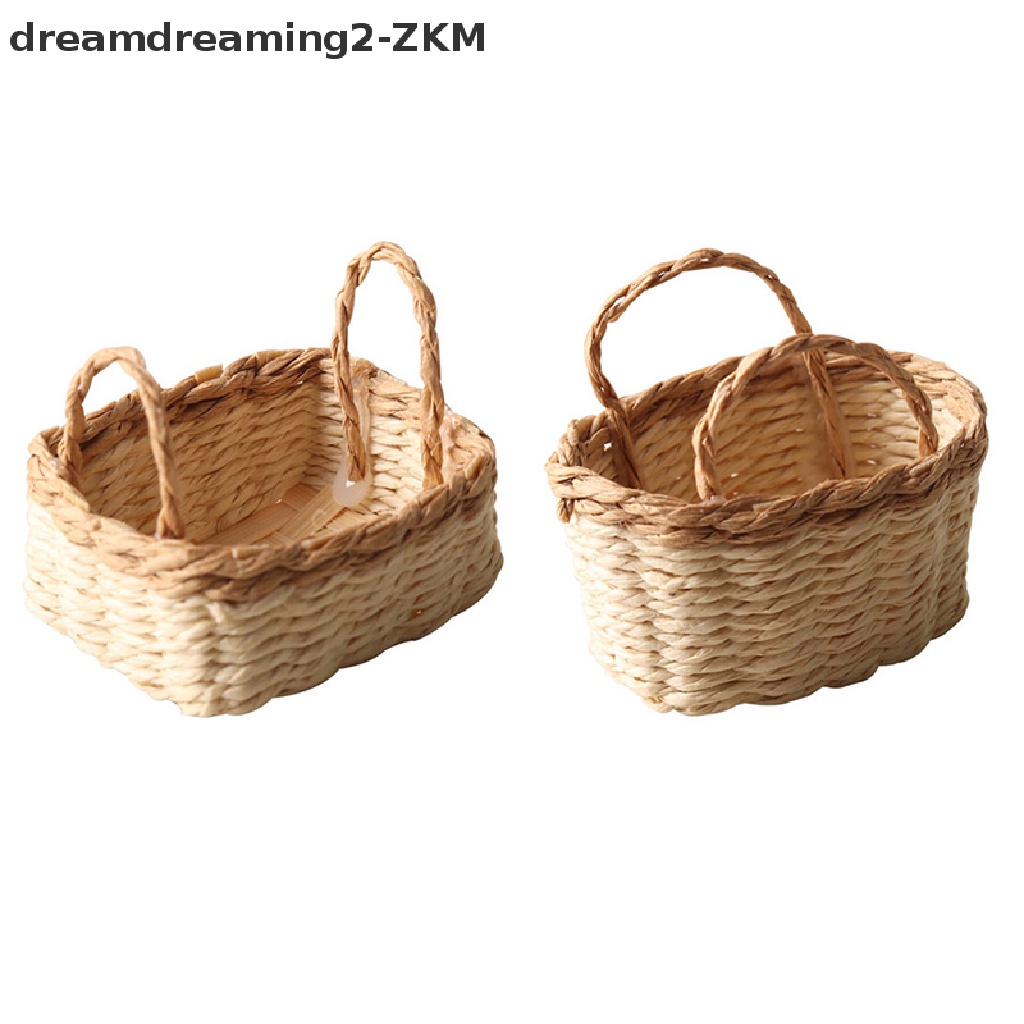 Giỏ Đan Đựng Rau Củ Quả Đồ Chơi Nhà Búp Bê Tỉ Lệ 1: 12