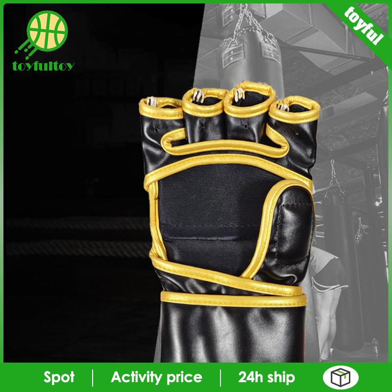 Găng Tay Hở Ngón Tập Đấm Bốc Chuyên Dụng