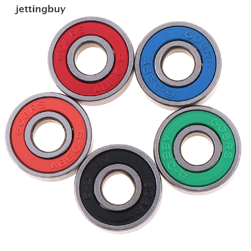 Bộ 5 Bánh Xe Cho Ván Trượt ABEC-9 608RS