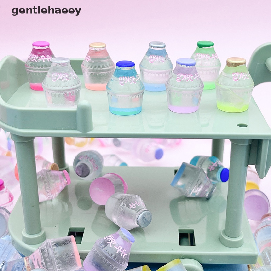 Gent 10 Lọ Nhựa Resin Mini Dạ Quang Ba Chiều Dùng Làm Trang Sức DIY