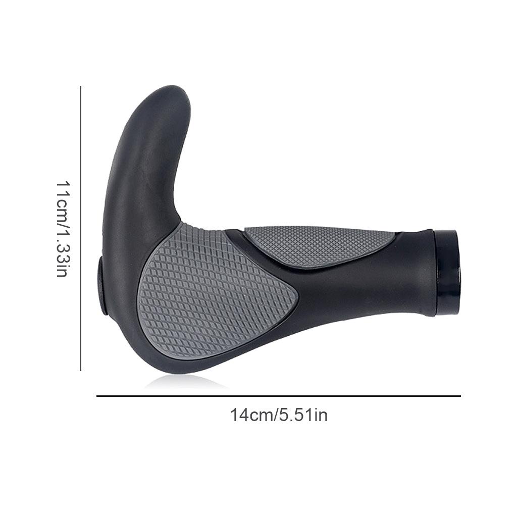 1 Cặp Vỏ Bọc Tay Lái Xe Đạp Bằng Hợp Kim Nhôm TPR Hấp Thụ Sốc Chống Trượt