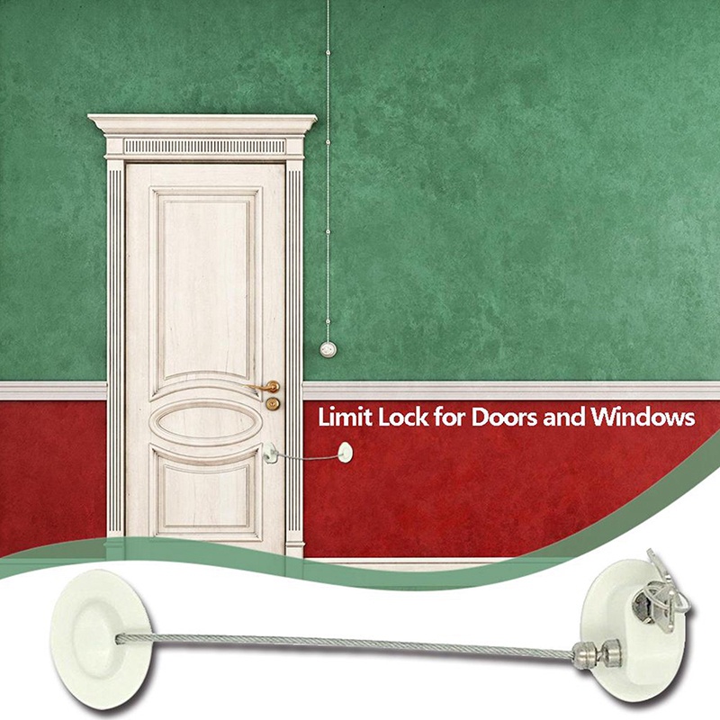 Khóa Cửa Tủ Bằng Hợp Kim Nhôm Bảo Vệ An Toàn Cho Bé Chống Rơi Hàng Mới