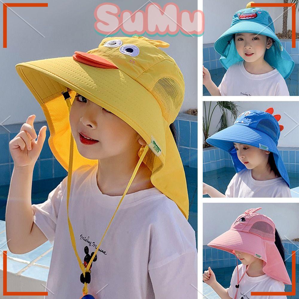 Mũ Bucket Đi Biển Mùa Hè Vành Rộng Điều Chỉnh Được Cho Bé