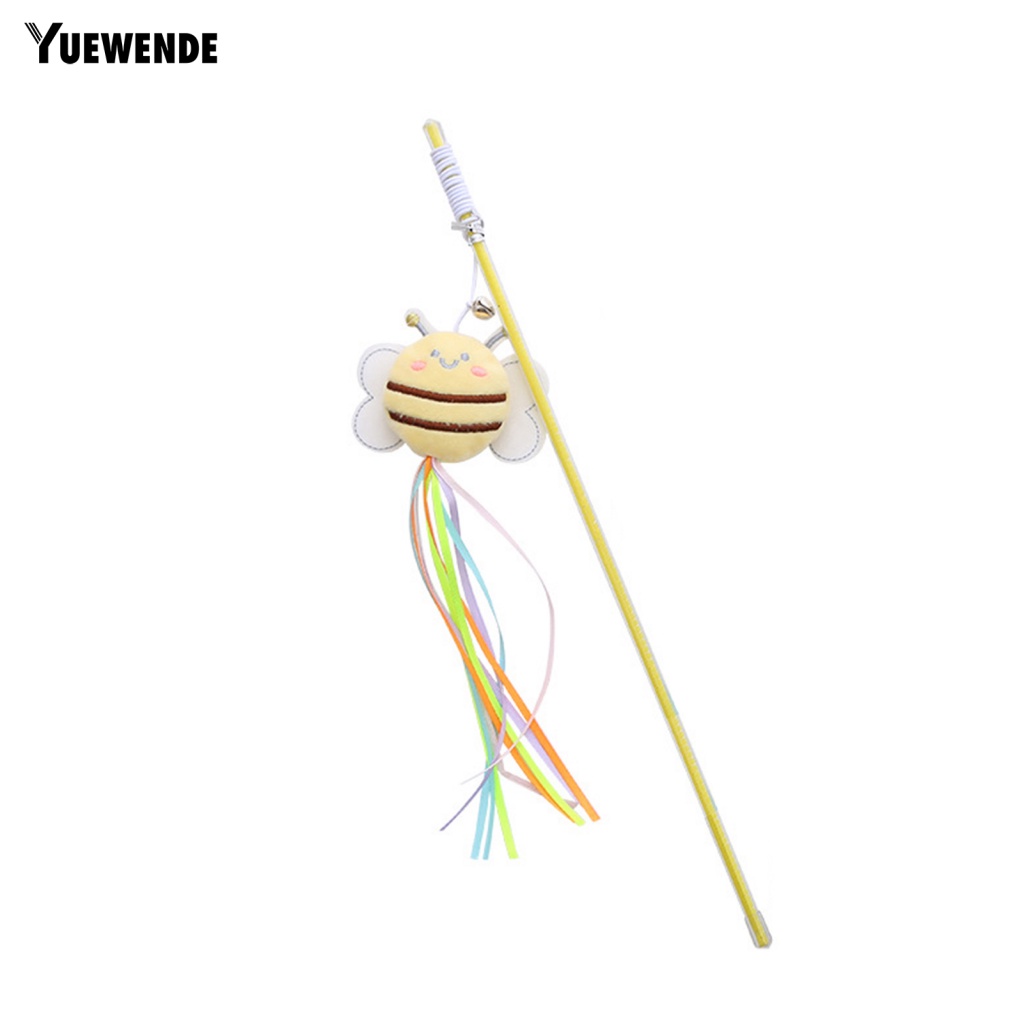 Gậy Trêu Đùa Mèo Màu Sắc Sống Động Có Chuông