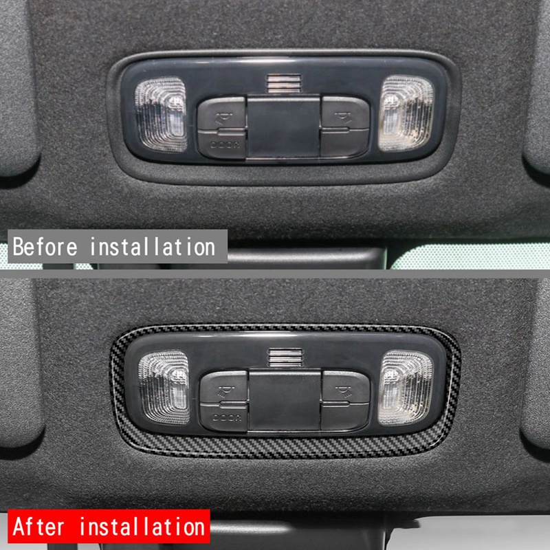 1 Miếng Dán Trang Trí Đèn Đọc Sách Bằng Sợi Carbon Cho Xe Hơi Toyota YARIS / YARIS CROSS / GR YARIS 2020-2023