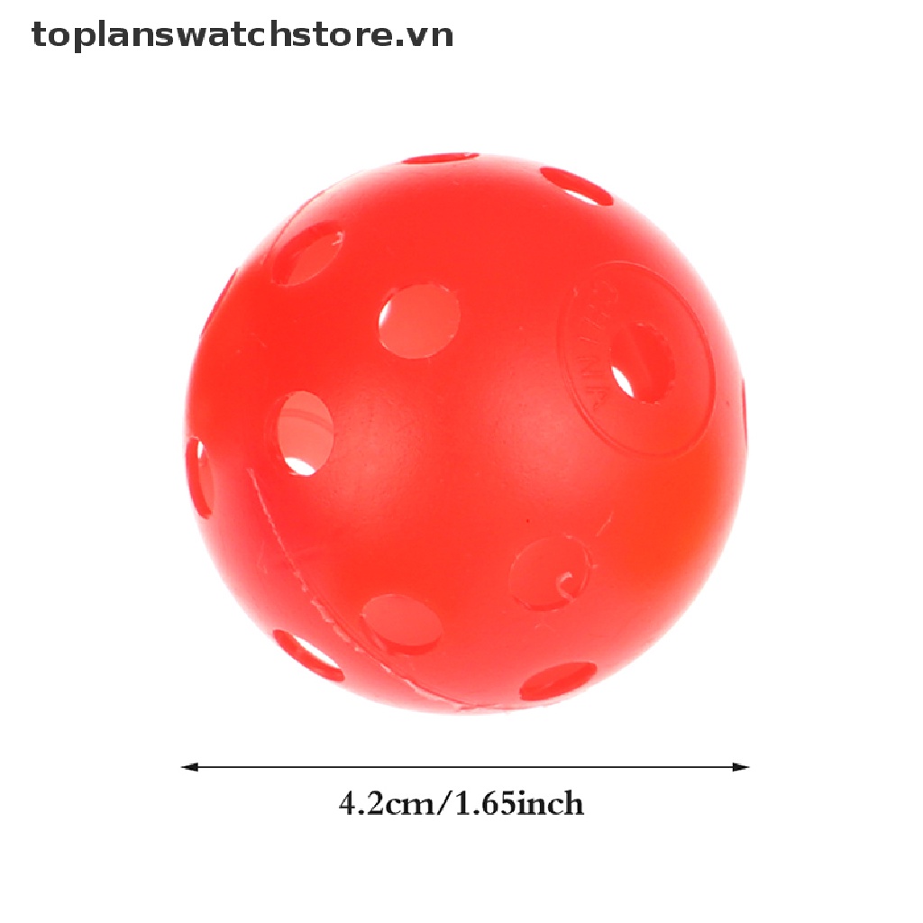 Set 24 Quả Bóng Golf Bằng Nhựa 42MM Đục Lỗ Luyện Tập