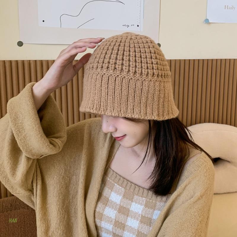 Mũ Bucket Dệt Tay Chống Gió Thời Trang Năm Mới