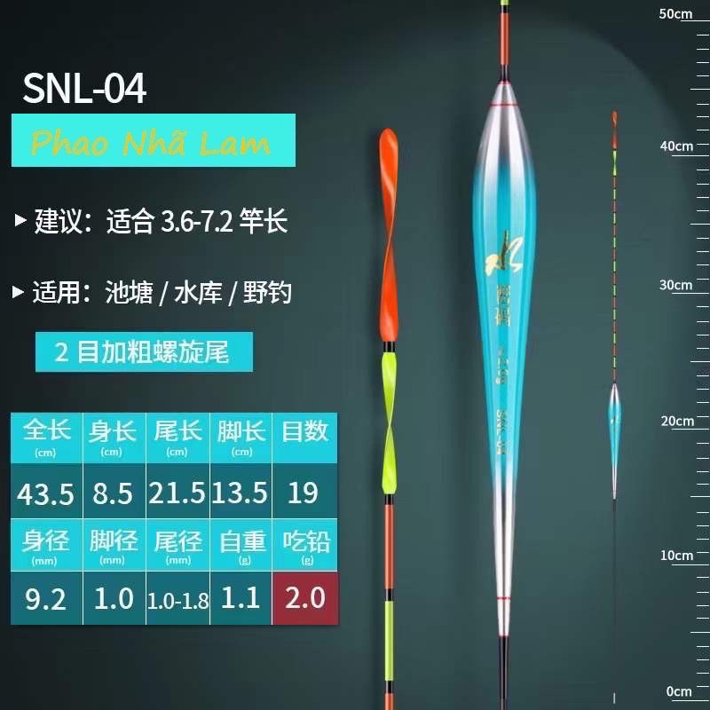 Phao câu đài Nhã Lam Nano ngọn xoắn SNL