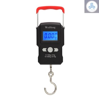 50Kg/5g LCD Digital Display Backlight Portable Hanging Hook Scale Double Accuracy Fishing Travel Mini Electronic Weighing Scale