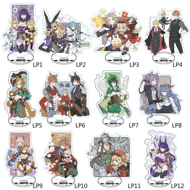 Mô Hình Nhân Vật Margot3 Anime Genshin Va Chạm Bằng Acrylic Để Bàn Trang Trí