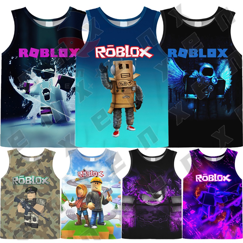Áo Thun Ba Lỗ In Hình Robloxs 3D Dành Cho Trẻ