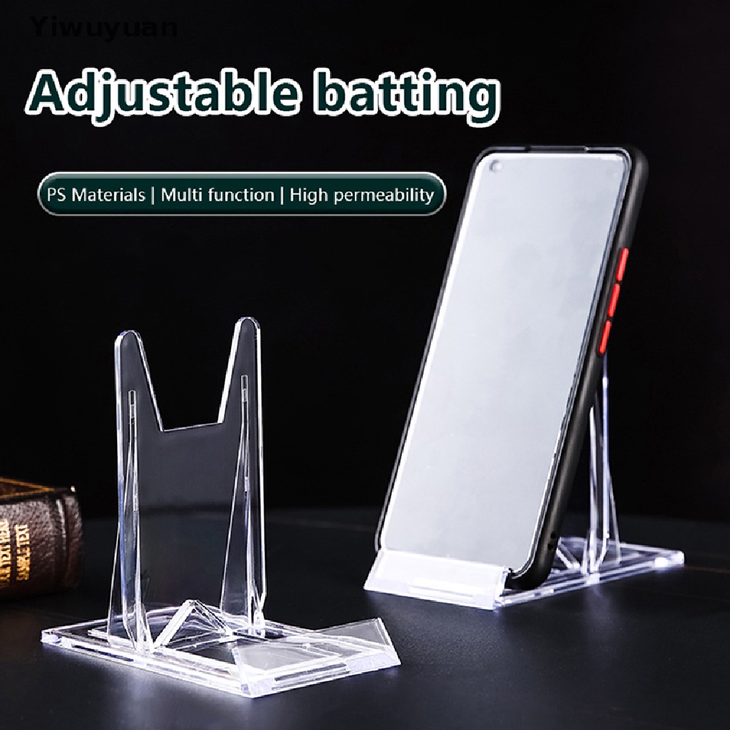 1 Giá Đỡ Trưng Bày Khung Ảnh / Điện Thoại Bằng Nhựa Có Thể Điều Chỉnh