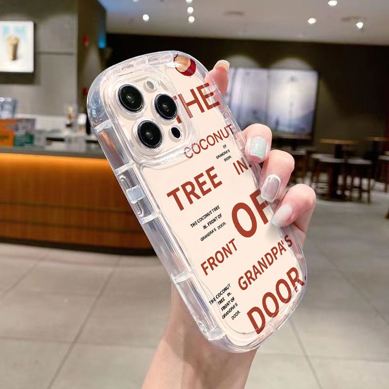 ✅Ốp Điện Thoại Mềm Trong Suốt Chống Sốc In Chữ Cho Iphone Xr7 13 Xs Max 118p / / Coconut / 1412 E6LF